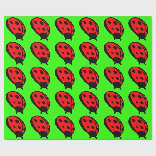 Lady Bug Wrapping Paper Cadeaupapier (Vlak)