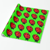 Lady Bug Wrapping Paper Cadeaupapier (Uitgerold)