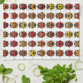 Lady Bugs 1 keukenhanddoek (Gevouwen)