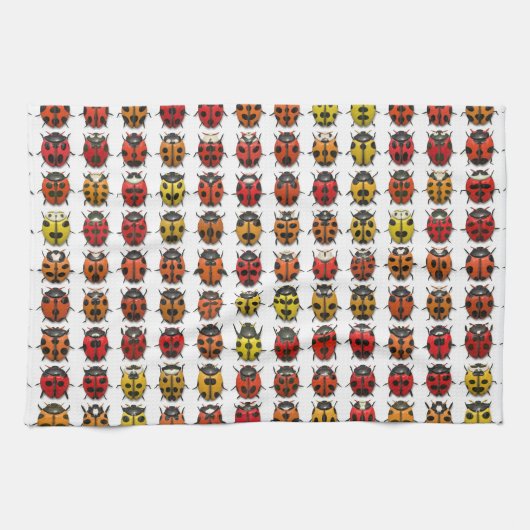 Lady Bugs 1 keukenhanddoek (Horizontaal)