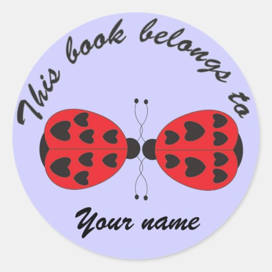 Lady bugs, boek labels (Voorkant)