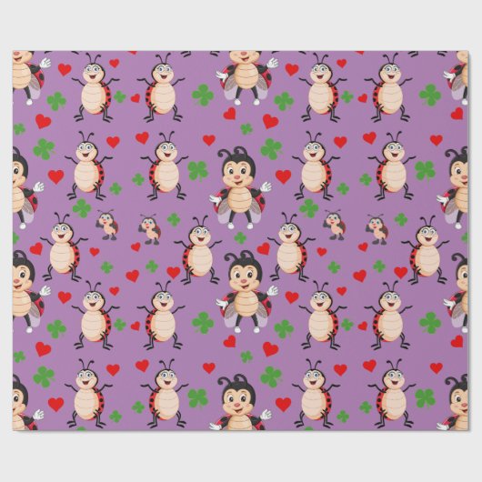 Lady Bugs Cadeaupapier (Vlak)