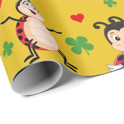 Lady Bugs Cadeaupapier (Rol Hoek)