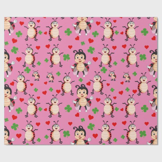 Lady Bugs Cadeaupapier (Vlak)