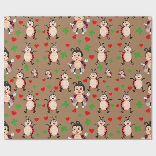 Lady Bugs Cadeaupapier (Vlak)