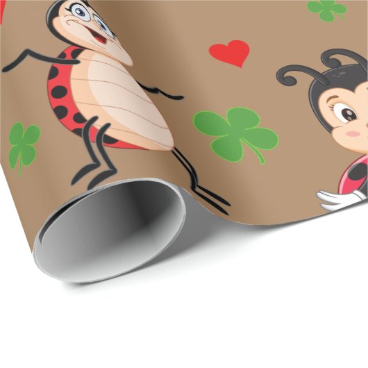 Lady Bugs Cadeaupapier (Rol Hoek)