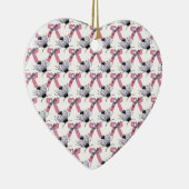Lady Bugs en bogen Keramisch Ornament (Rechts)