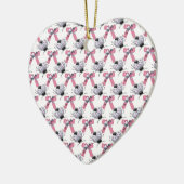 Lady Bugs en bogen Keramisch Ornament (Links)