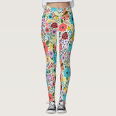 Lady Bugs en Flowers Leggings (Voorkant)