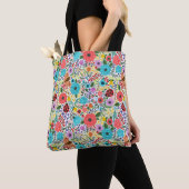 Lady Bugs en Flowers Tote Bag (Dichtbij)
