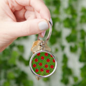 Lady Bugs en Grass Sleutelhanger (Hand)