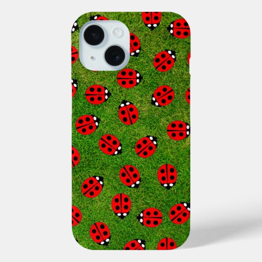 Lady Bugs en Green Grass Case-Mate iPhone Case (Achterkant)