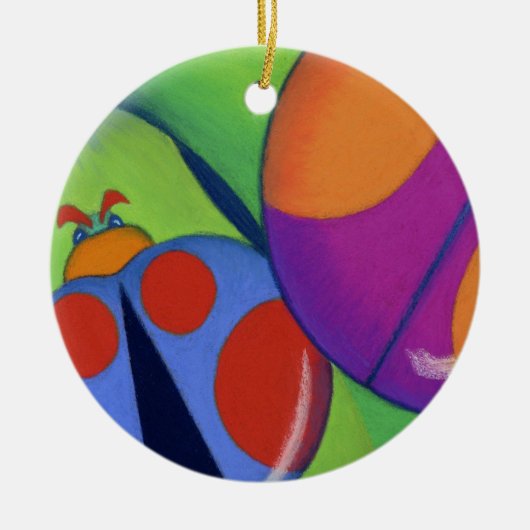 Lady Bugs Keramisch Ornament (Voorkant)