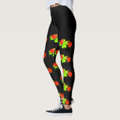 Lady Bugs op een zwarte Leggings van het Shamrock  (Links)