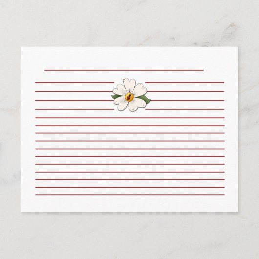 Lady Bugs Recipe-kaarten Briefkaart (Achterkant)