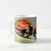Lady Bugs White Coffee Mok (Voorkant links)