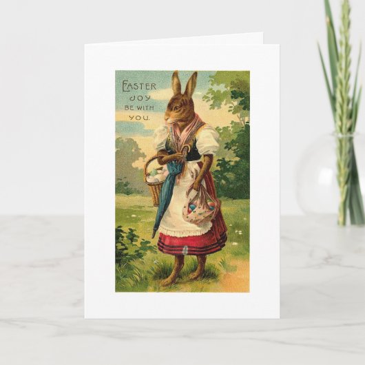 Lady Bunny brengt paasvreugde Feestdagen Kaart (Voorkant)