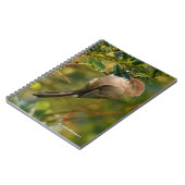 Lady Bushtit op de Californische Lila Struik Notitieboek (Linkerzijde)
