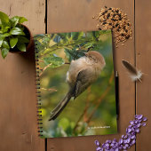 Lady Bushtit op de Californische Lila Struik Notitieboek
