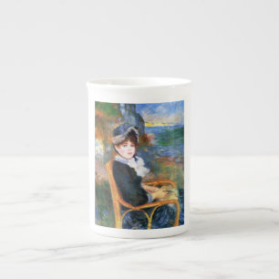 Lady by the Seashore (door Pierre-Auguste Renoir) Porselein Kop