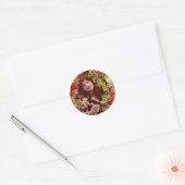  Lady Cameo in Roos Ronde Sticker (Envelop)