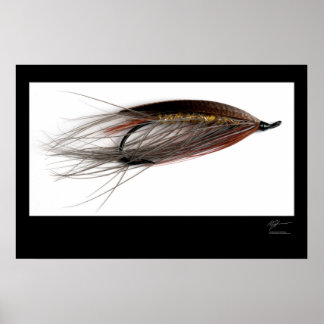 Lady Caroline Salmon Fly Poster