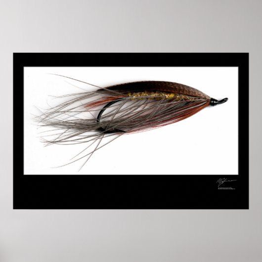 Lady Caroline Salmon Fly Poster (Voorkant)