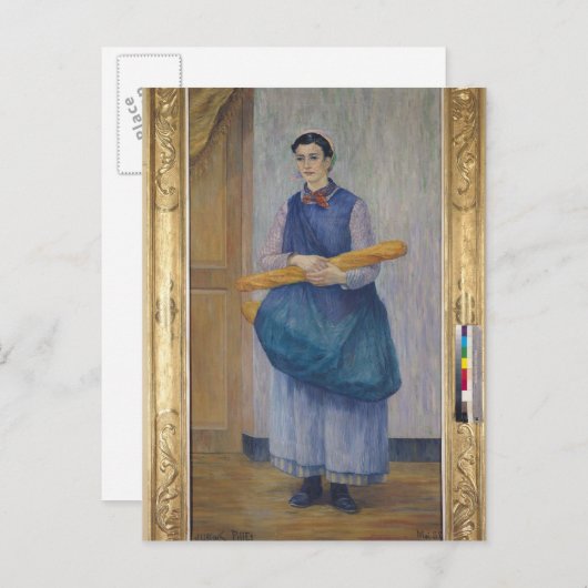 Lady Carrying Bread, 1889 Briefkaart (Voorkant / Achterkant)