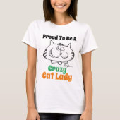 Lady Cat Lover T-shirt (Voorkant)