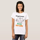 Lady Cat Lover T-shirt (Voorkant volledig)