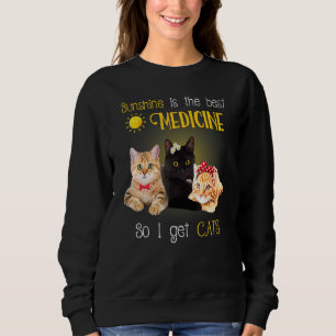 Lady Cat Zonneschijn Is De Beste Medicijn Dus Ik K Trui
