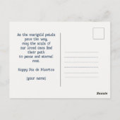 Lady Catrina's Waterverf Blooming Tribute Briefkaart (Achterkant)