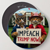 Lady Cats beschuldigt Trump Ronde Button 6,0 Cm (Voorkant /achterkant)