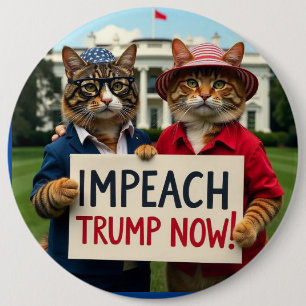 Lady Cats beschuldigt Trump Ronde Button 6,0 Cm