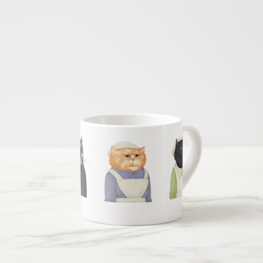 LADY CATS Espresso Cup Kop (Voorkant rechts)