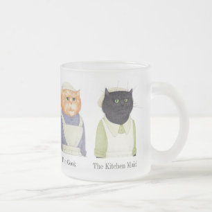 LADY CATS Frosted Glass Mok + Tekst