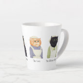 LADY CATS Latte Mok + Tekst (Rechterhoek)