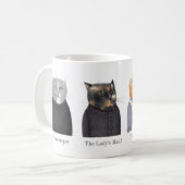 LADY CATS Witte Mok + Tekst (Voorkant links)