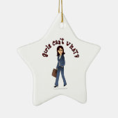Lady CEO in Business Suit Keramisch Ornament (Rechts)