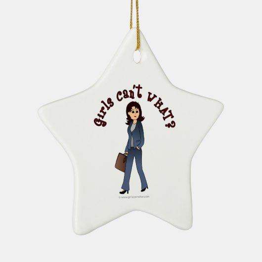 Lady CEO in Business Suit Keramisch Ornament (Rechts)