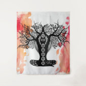 Lady Chakra Tree Wandkleed (Voorkant)