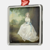 Lady Chambers, c.1789 (olie op canvas) Metalen Ornament (Links)