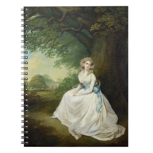 Lady Chambers, c.1789 (olie op canvas) Notitieboek (Voorkant)