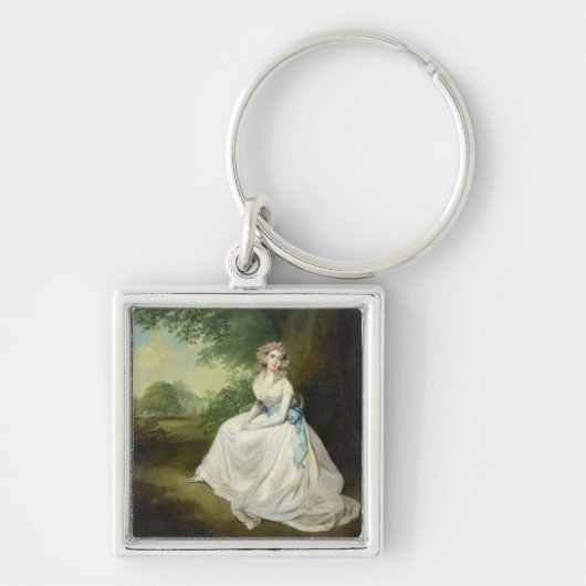 Lady Chambers, c.1789 (olie op canvas) Sleutelhanger (Voorkant)