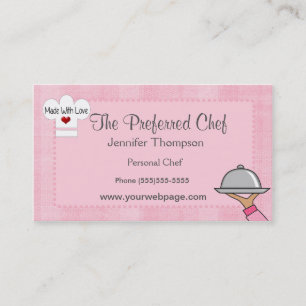 Lady Chef Pet Visitekaartjes