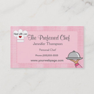 Lady Chef Pet Visitekaartjes