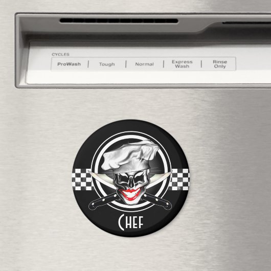 Lady Chef Skull Magneet (Insitu (Vaatwasser))