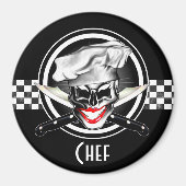 Lady Chef Skull Magneet (Voorkant)