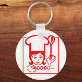 Lady Chef Sleutelhanger (Voorkant)