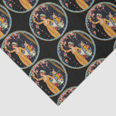 Lady Cherry Blossom Tree Pet Box Tissuepapier (Detail)